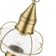 thumbnail image 2 of 26906-01 Livex Lighting Newburyport - 1 Light Outdoor Pendant Lantern in Bohemian Style - 12 Inches wide by 16.75 Inches high-Antique Brass Finish, 2 of 9