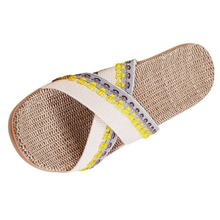 

TAIAOJING Women Slippers Slippers For Bohemia Beach Slip On Flats Casual Sandals Fashion Shoes Zapatos