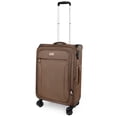 thumbnail image 3 of 20 inch Softside Carry-on Luggage for Airplane Expandable Spinner Suitcase with TSA Lock, Coffee - XJ1907, 3 of 10