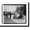 thumbnail image 2 of Historic Framed Print, [President Coolidge, sidecar motorcycle, in front of White House, 6/6/24], 17-7/8" x 21-7/8", 2 of 9