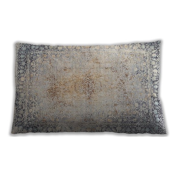 Ahgly Company Indoor Rectangular Mid-Century Modern Lumbar Throw Pillow, 13 inch by 19 inch