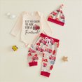 thumbnail image 2 of UAYOTSE Baby Boys Fire Truck Print Clothing Set Bodysuit Pants Hat Infant Casual Daily Outfit Size 0-3 Months, 2 of 5