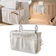 thumbnail image 4 of Organizador noche, dos ganchos laterales, rieles , organizador de artículos diversos para cama de dormitorio , teléfono , Blanco perfecl Carrito de noche, 4 of 8