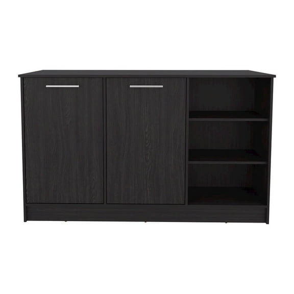 We Have Furniture Kitchen Island Leoti, Kitchen, Black