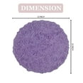 thumbnail image 5 of Home Weavers Bell Flower Collection Bathroom Rug 100% Cotton Tufted Round Shape Bathroom Rug, Soft Absorbent Bath Rugs, Non-Slip Bath Rug, Machine Washable Bath Mats for Bathroom- 22" Round, Purple, 5 of 9