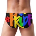 thumbnail image 3 of Men Swim Briefs Rainbow Pride Gay Bikini Swimwear Swimming Triangle Shorts, 3 of 6