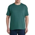 thumbnail image 2 of Big and Tall Essentials by DXL Men's Short-Sleeve Crewneck T-Shirt, Green, 7XL, Pack of 2, 2 of 6