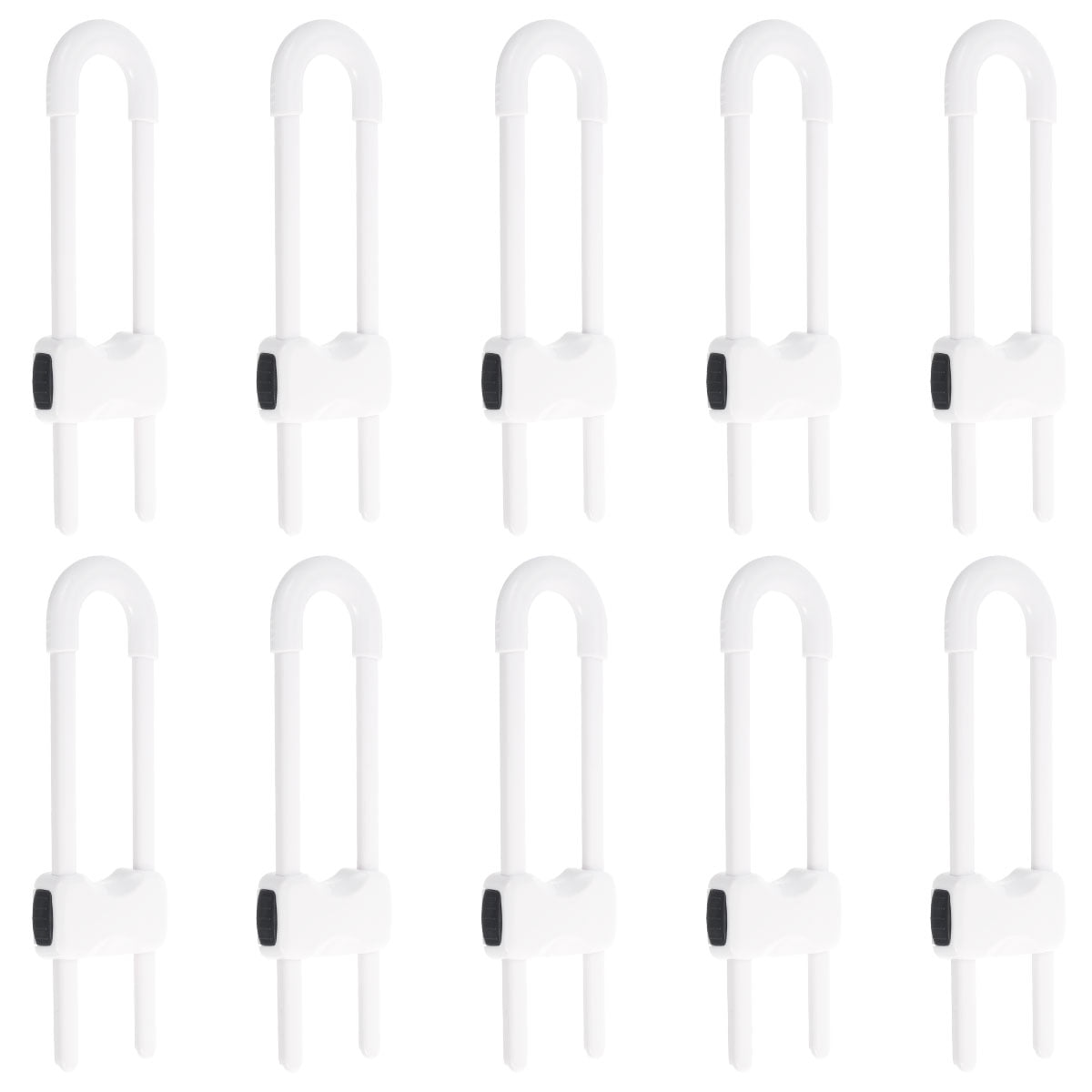 Sutowe Sliding Locks 10Pcs U Shaped Baby Safety Latch
