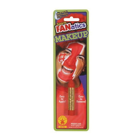 - Red Sports Fanatic Makeup Stick Colored Halloween Costume Face Paint Accessory