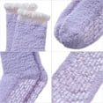 thumbnail image 3 of Non Slip Hospital Socks with Grips for Women Winter Warm Cozy Fuzzy Slipper Soft Fluffy Sleep Socks, 3 of 6