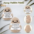 thumbnail image 4 of 2 piezas de divertido juguete de patata con mensaje positivo, linda muñeca de patata de ganchillo con tarjeta positiva, 4 of 5