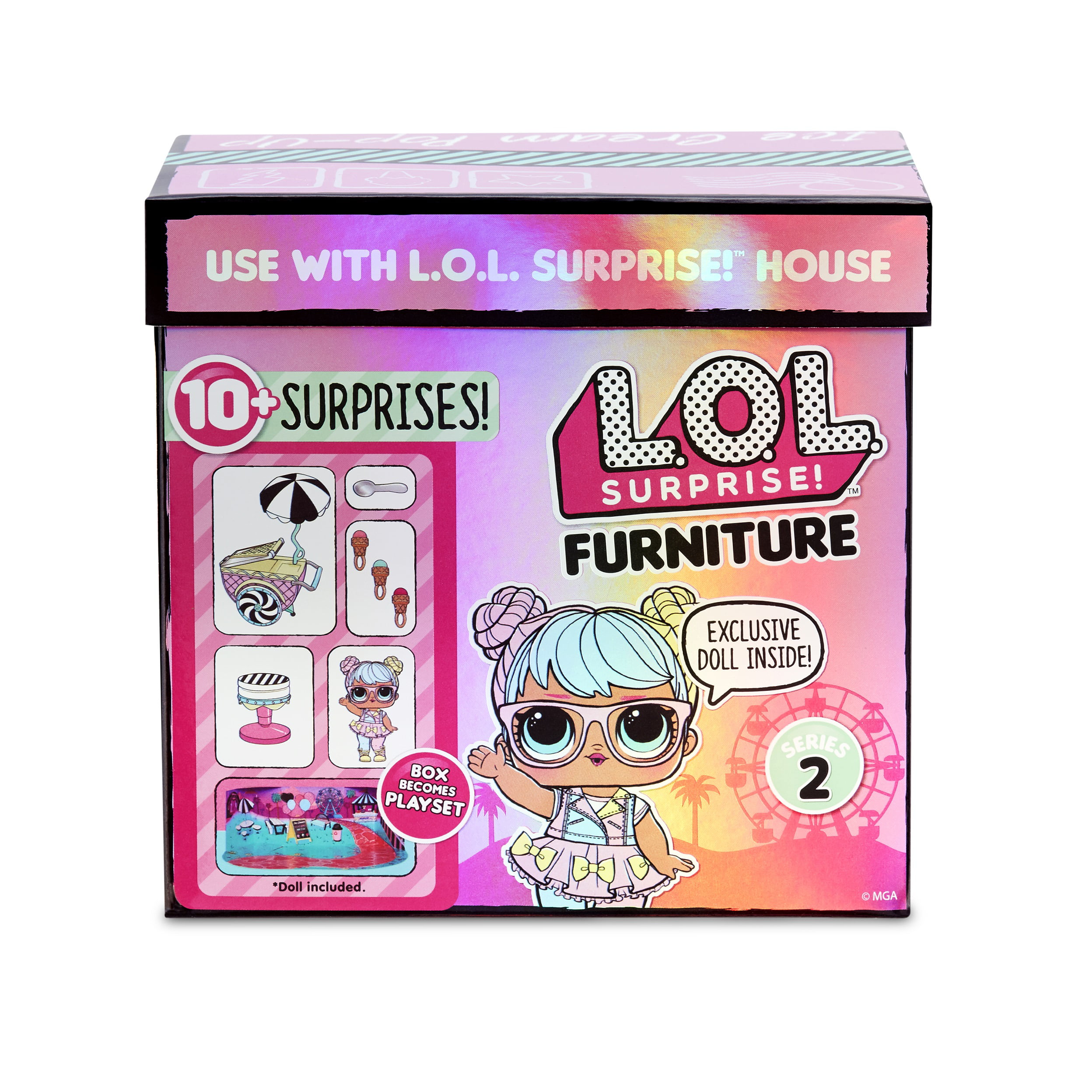 LOL Surprise Furniture Furniture Set and Doll 3+ Spice Doll with 10 Surprises 