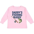 thumbnail image 3 of Inktastic Daddy's Fishing Buddy Graphic Boys or Girls Long Sleeve Toddler T-Shirt, 3 of 5