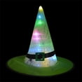 thumbnail image 2 of ITFABS Halloween Witch Hat with Light, Cosplay Costume Horror Atmosphere, 2 of 2