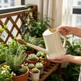 thumbnail image 6 of ZhangC Gallon Plant Watering Can, 9.3 Inch Long Spout Watering Pot with Removable Nozzle, Lightweight Plastic Flower Waterer for Indoor Houseplants, Office and Garden, Beige, 6 of 6