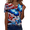 Red(American Flag Butterfly), variant on Iaqnaocc American Flag Womens Tops 4th Of July Summer Button Down V-Neck Retro T Shirt Patriotic American Flag Stars July 4th Celebration Short Sleeve Tee Tops Deep Red S
