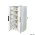 thumbnail image 5 of White Kitchen Storage Cabinet, 63.02in Freestanding - Multi-level Shelves For Organizing Household Items, Enhances Any Living Space Provides Extra Your Belongings, Fits Different Room Decorations, 5 of 7