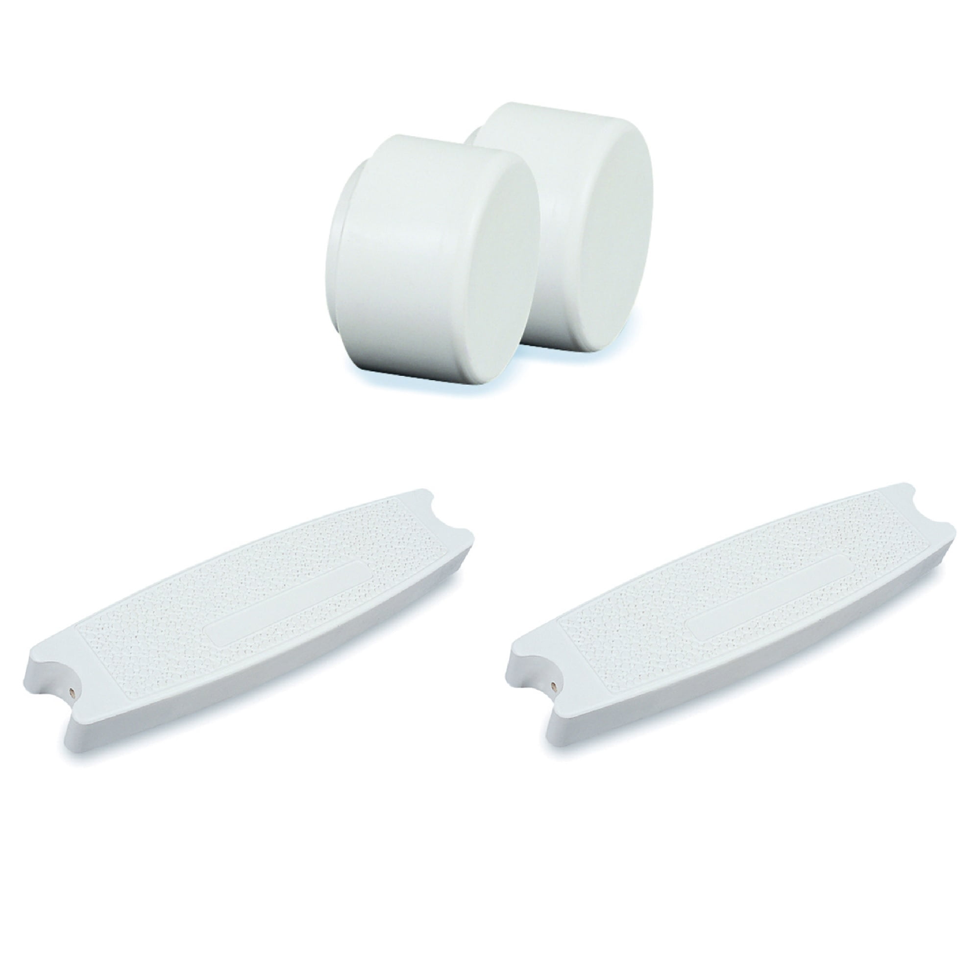 In-Ground Swimming Pool Ladder Replacement Rubber Bumpers Inground Pool Ladder End Caps White Feixia Pool Ladder Bumpers 