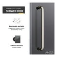 thumbnail image 6 of ANZZI Frameless Sliding Shower Door Leon Series 76 x 60 in. Brushed Nickel with Tinted Glass, 6 of 8