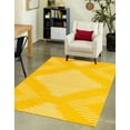thumbnail image 3 of Unique Loom Kai Collection Area Rug - Warrior (7' 1" x 10' Rectangle Yellow/Ivory), 3 of 12