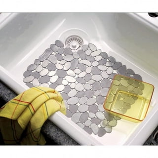 InterDesign 36603 Euro Kitchen Sink Mat, Taupe PVC, 11 x 12.5-In.