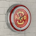 thumbnail image 5 of Fire Fighter 14 Inch Neon Wall Clock, 5 of 6