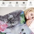 thumbnail image 3 of Nawypu Kawaii Cat Kitten Blanket for Girls Cute Cat Throw Blankets, Soft Plush Flannel Throw Blanket for Cat Lovers Gifts Sofa Living Room Bedroom, 3 of 6