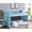 Aqua, variant on Twin/Twin Bunk Bed - Safety Guardrail and Slat System - Student Dorm - Space Saving