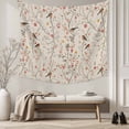 thumbnail image 5 of Flowers Birds Tapestry for Bedroom Wall Hanging Tapestry, Country Retro Botanical Floral Branches Ceiling Backdrop Tapestries Poster Blanket Wall Decor for Teens Room Living Room Dorm 39" x 59", 5 of 8