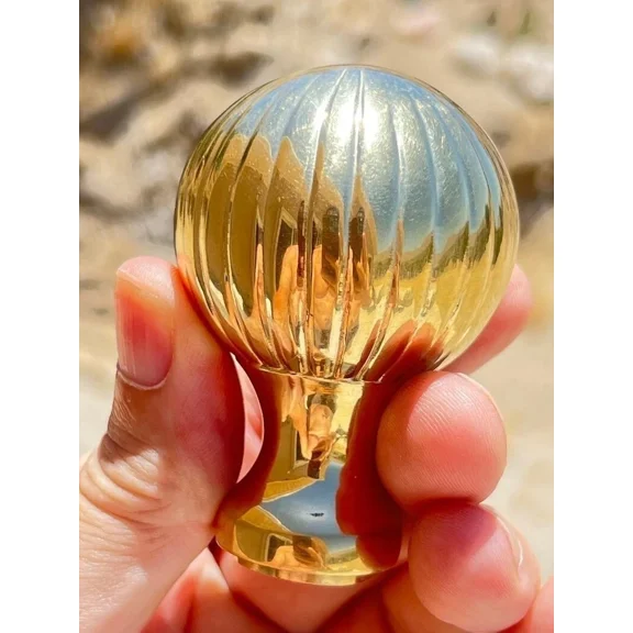 Vintage Walking Stick Brass Handle in Gold Finish Handmade Walking Cane Handle for Gift Women and Men