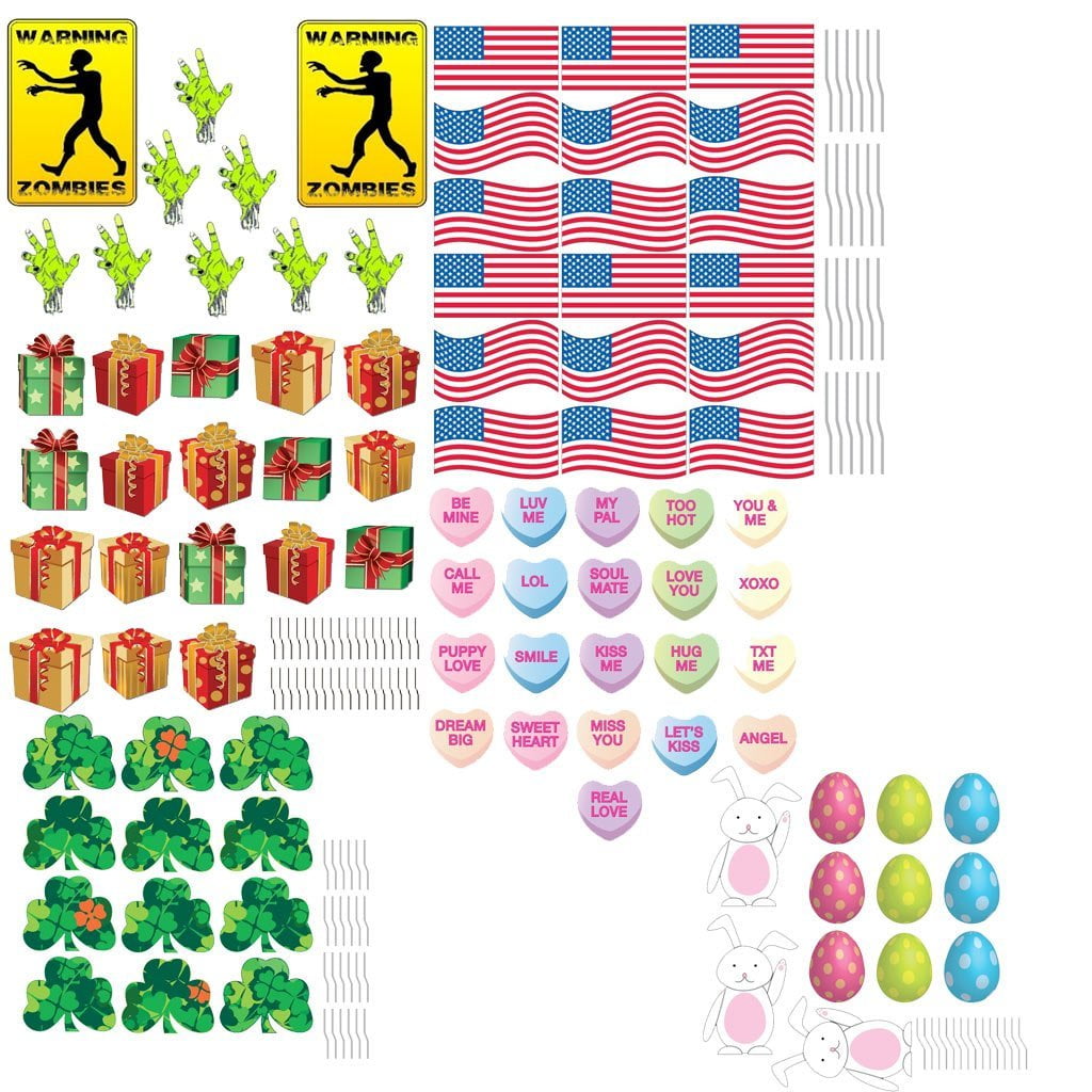 Download Holiday Bundle Pathway Decorations Valentines Day St Patricks Day Halloween 4th Of July Christmas Easter Walmart Com Walmart Com