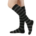 thumbnail image 2 of Knee High Socks for Women Knee Tube Socks Womens Athletic Socks Cotton Tall Long Socks Knee High Stockings ,One Size,Dark Gray, 2 of 3