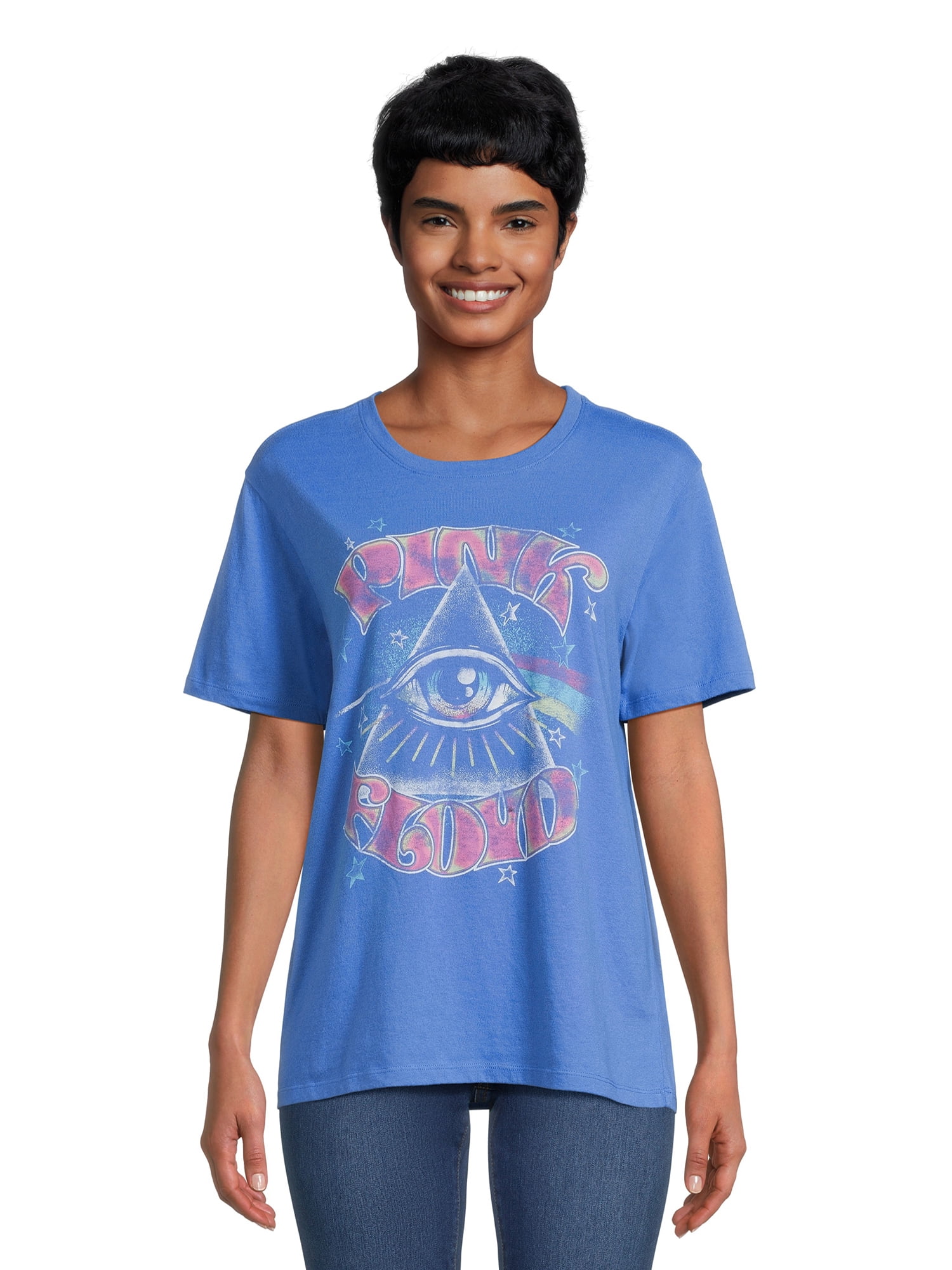 Time and Tru Women’s Pink Floyd Graphic Band TShirt