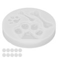 thumbnail image 4 of Silicone Mold, Flexible Easy To Use DIY Molds Mirror Cat Claw Bones For Aromatherapy Tablet For Aromatherapy Soap ANGGREK FF1410, 4 of 8