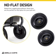 Gorilla Carts Replacement Tires - No-Flat - 2 Pack, 13-Inch