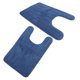 thumbnail image 1 of YSNOOWE 2Ud Alfombrillas Para U Shaped De Coral Fleece Antideslizantes Y Absorbentes En Azul Oscuro, 1 of 7