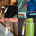 thumbnail image 6 of 1Set 8pcs Personalized Flower Theme Name Tags Hooks 5.1x0.8 Inch Rose Daisy Plants Labels PU Leather & Cotton Cute Name Tags for Backpacks Water Bottles, 6 of 9