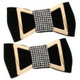 thumbnail image 1 of 1 par de dijes para zapatos, lazo de terciopelo, diamantes de imitación, decoración de zapatos, dijes para zapatos de boda, 1 of 5