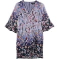 thumbnail image 1 of Vestido asimétrico Nanette Lepore Ombre Kimono para mujer azul 2, 1 of 1