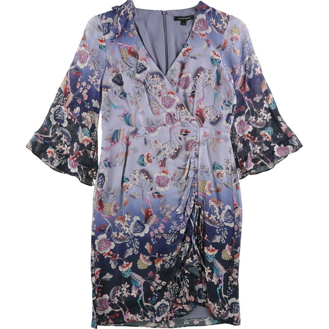 Vestido asimétrico Nanette Lepore Ombre Kimono para mujer azul 2