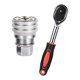 thumbnail image 3 of Llave de tubo ajustable, removedor de 10-19mm, llave de tubo de 3/8 ", llave de trinquete extensible para taladro eléctrico, tuercas, tornillos y pern Rojo 24 dientes, 3 of 9