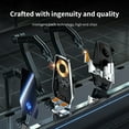 thumbnail image 3 of BK24-A 15W Fast Wireless Car Charger & Auto-Clamping Phone Holder, Vent Mount Bracket with Induction Charging (Black), 3 of 7