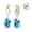 Swiss Blue, variant on Gem Stone King 3.00 Ct Oval 8x6mm Swiss Blue Topaz 925 Silver and 10K Yellow Gold Dangle Earrings