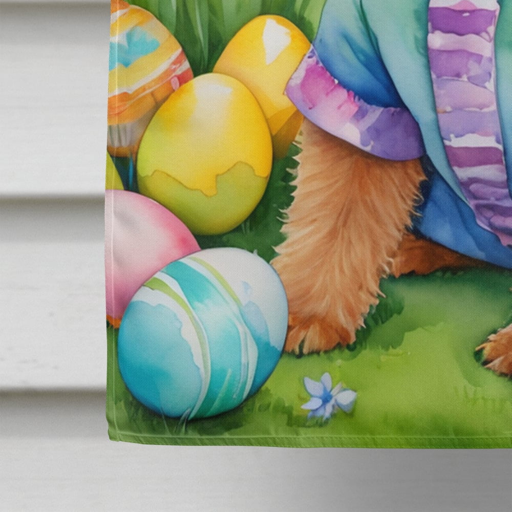 Welsh Terrier Easter Egg Hunt House Flag