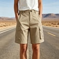 thumbnail image 6 of jjayotai Bermuda Shorts for Women High Waisted Cargo Shorts Knee Length Wide Leg Shorts Summer Casual Hiking Shorts with Pockets, 6 of 6