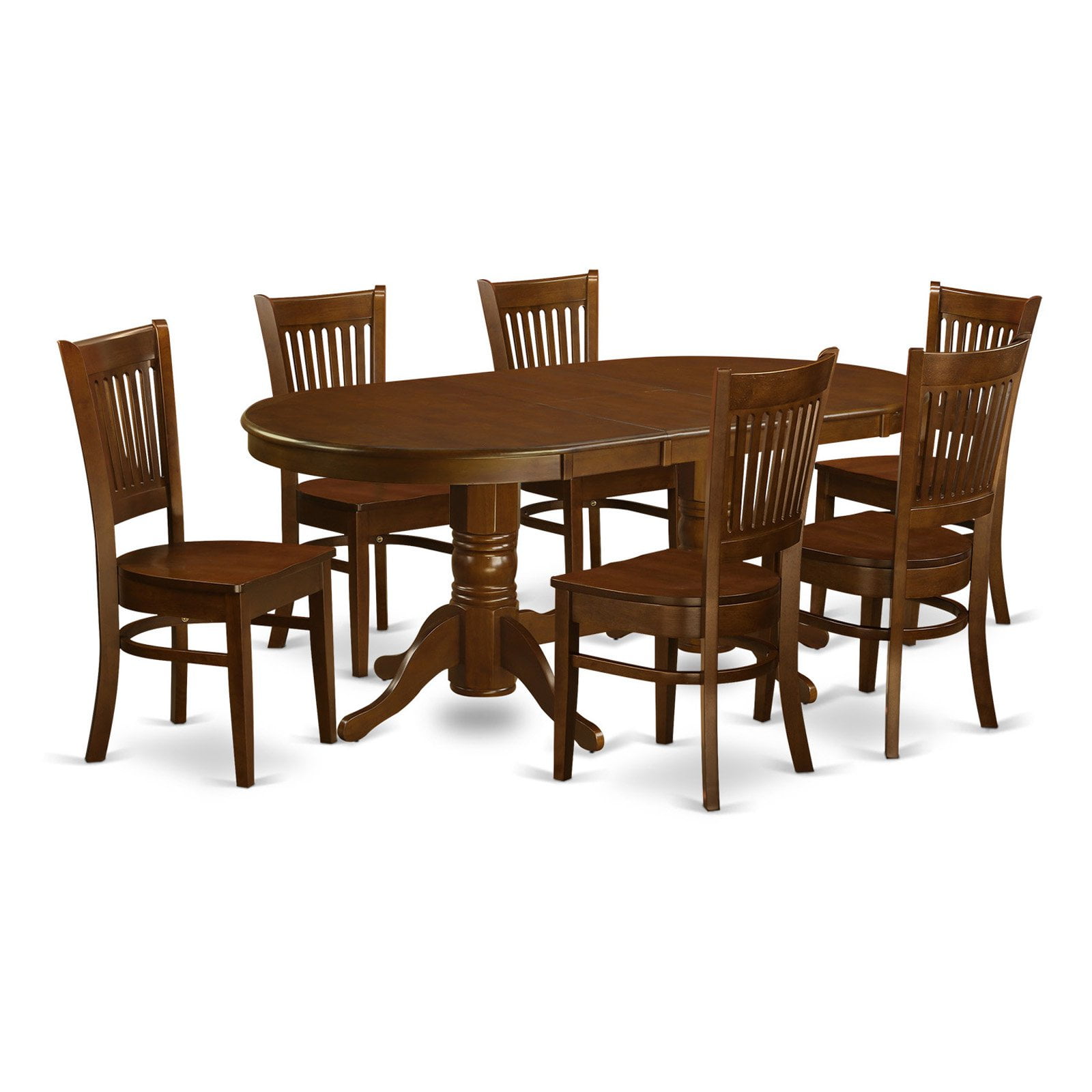 East West Furniture Vancouver 7 Piece Hepplewhite Modern Dining Table
