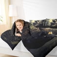 thumbnail image 4 of Feelyou 3D Jungle Bear Twin Comforter Sets, Tree Leaf Botanical Bedding Set, 2 Pieces, 4 of 8