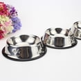 thumbnail image 5 of Cuenco para perro de acero inoxidable para plato, cuenco de comida para perros con pata de agua, comedero para cachorros y gatos, 18 cm, 5 of 5