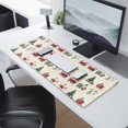 thumbnail image 2 of Long Mouse Pads for Desk,Beige Christmas Santa and Train Pattern Desk Mats on Top Of Desks, Desk Mouse Pad Extra Large with 3mm Non-Slip Base and Stitched Edge for Gaming,Office,Work,Home 31.5x11.8in, 2 of 5