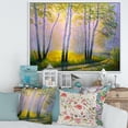 thumbnail image 2 of Designart 'Sunrise Glow Through The Birches I' Traditional Framed Canvas Wall Art Print, 2 of 5